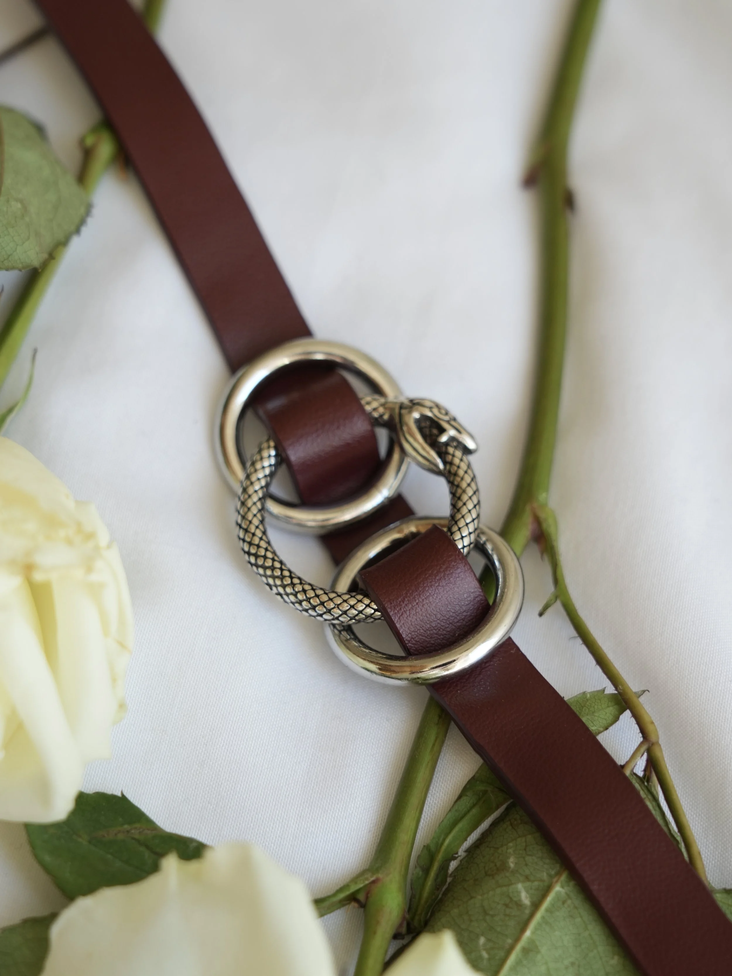 Cactus Cult Boise Idaho Vegan Leather ouroborous collar 3.jpg