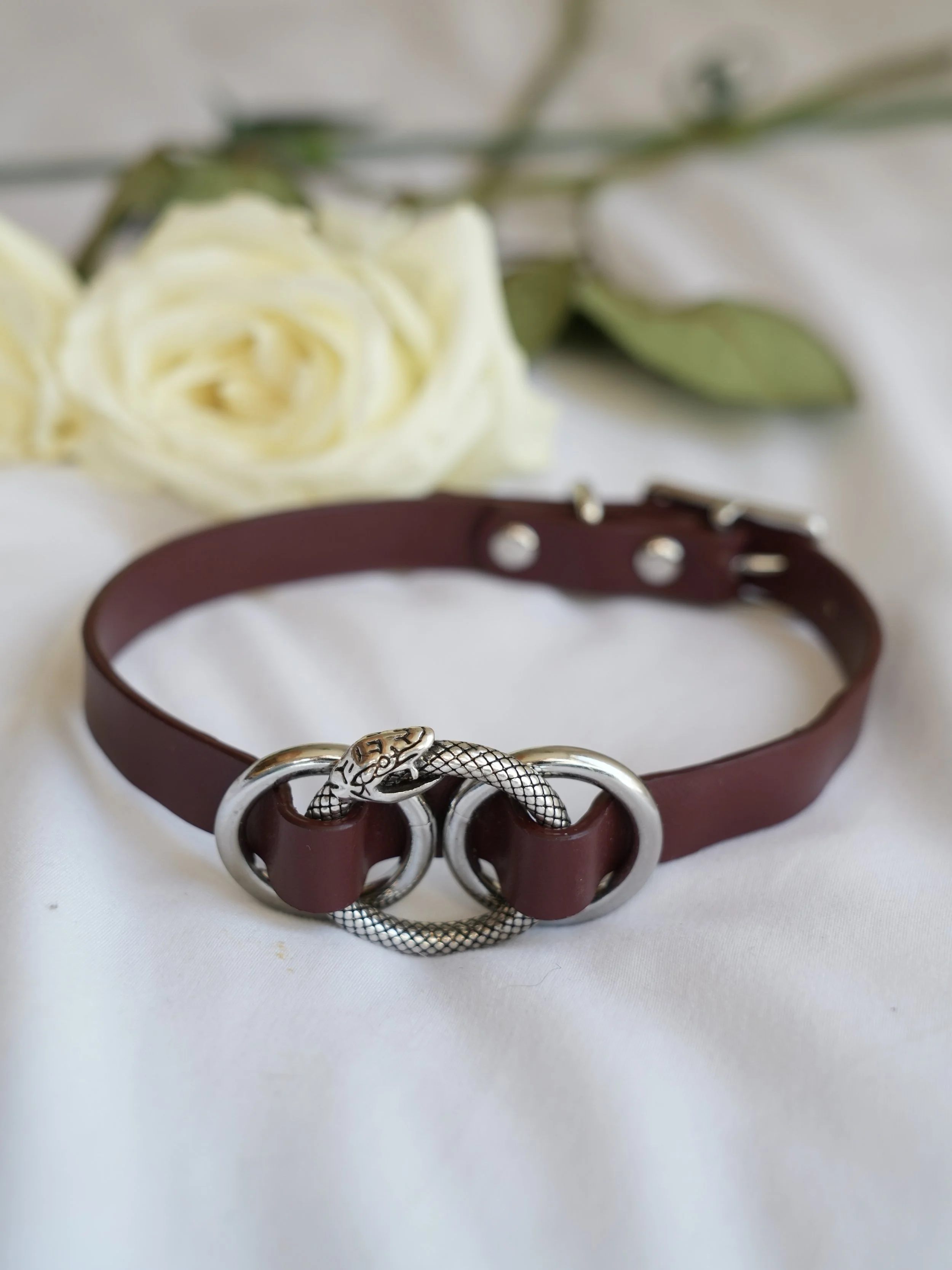 Cactus Cult Boise Idaho Vegan Leather ouroborous collar 1.jpg