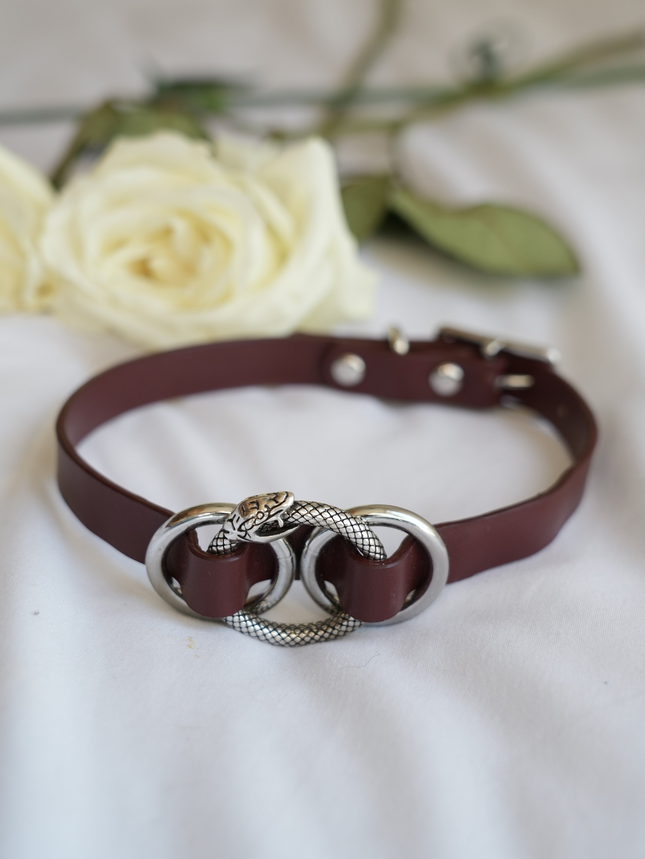 Cactus Cult Boise Idaho Vegan Leather ouroborous collar 1.jpg