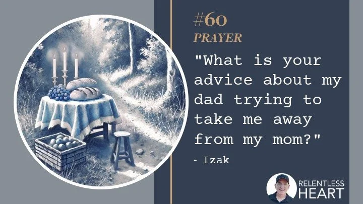 60 - Izak - “What is your advice about my dad trying to take me away from my mom?”