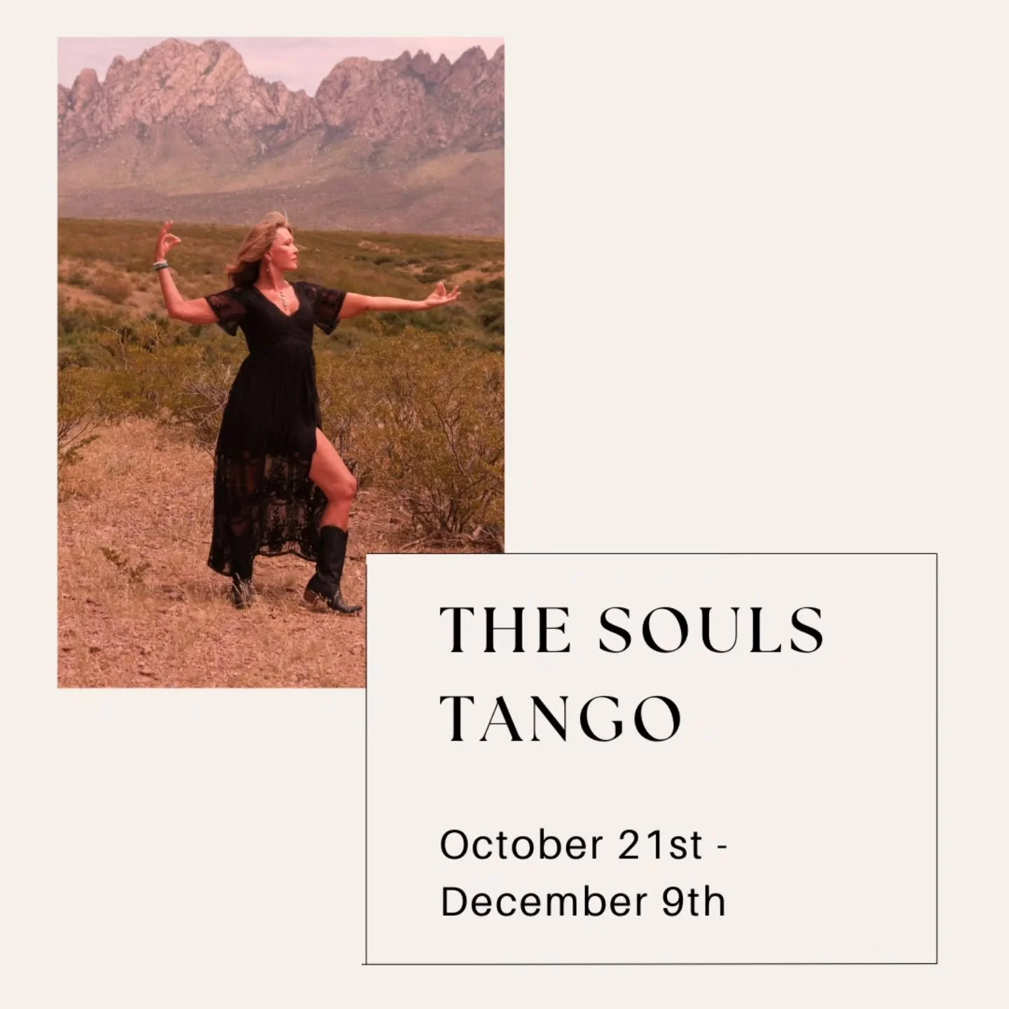 What if the path to empowerment didn't feel like another uphill battle?

What if it was more like moving to music, flowing with rhythm, stepping into fire, water, air, and earth? 

That's the essence of The Souls Tango - a sacred 8-week group dance b