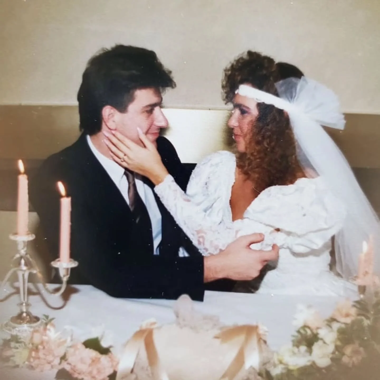 Big 80's hair, bigger dreams, and a love that somehow survived 37 years of ups & downs, parenthood, adventures, and breast cancer. ❤️
When we said "I do," we had no idea the universe had so many lessons in store for us. 
Life threw us
