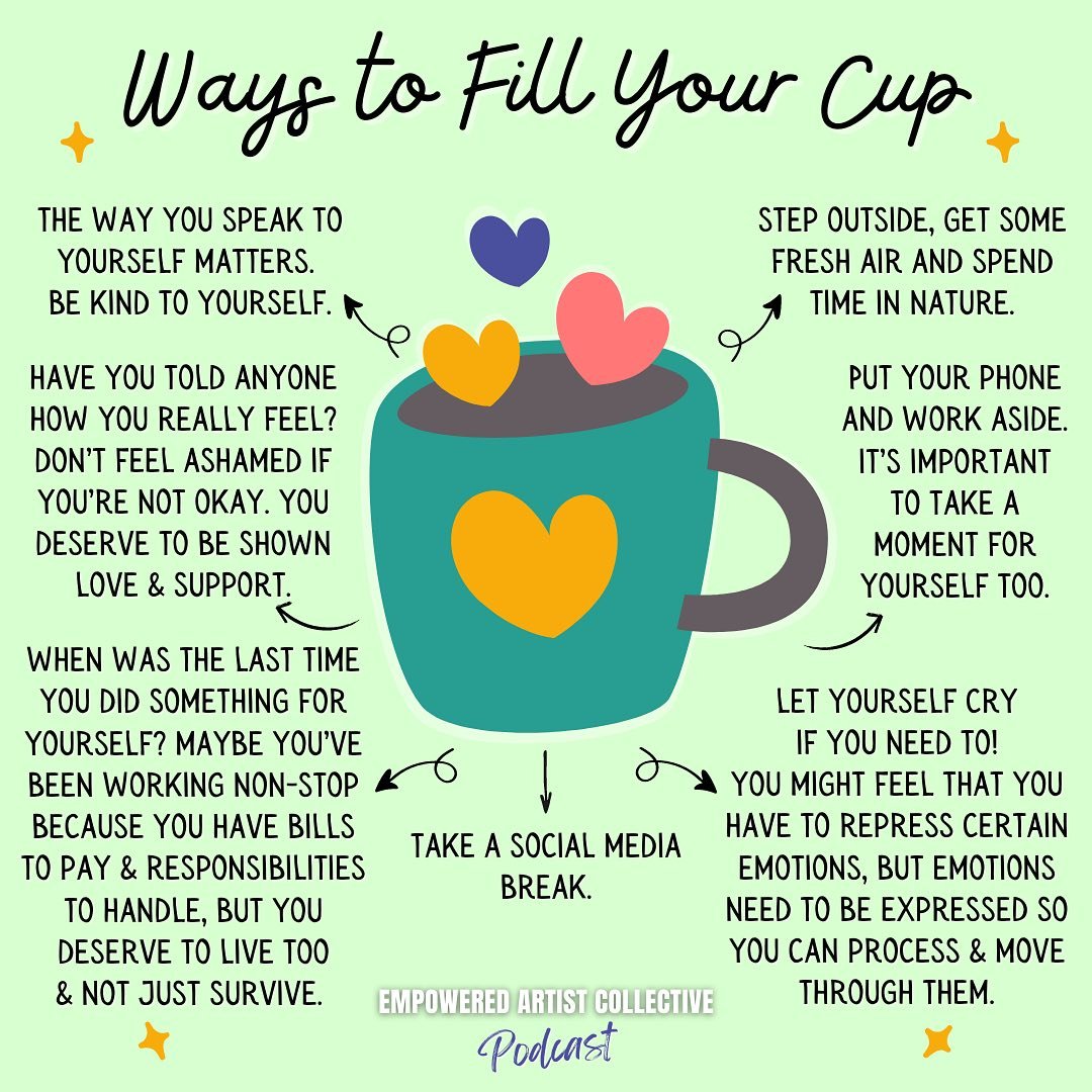 You can&rsquo;t pour from an empty cup. We don&rsquo;t often take the time to make conscious choices about the way in which we care for our bodies, minds, voices, energy, spirits... All of it.

But giving ourselves a moment to make the decision to ac