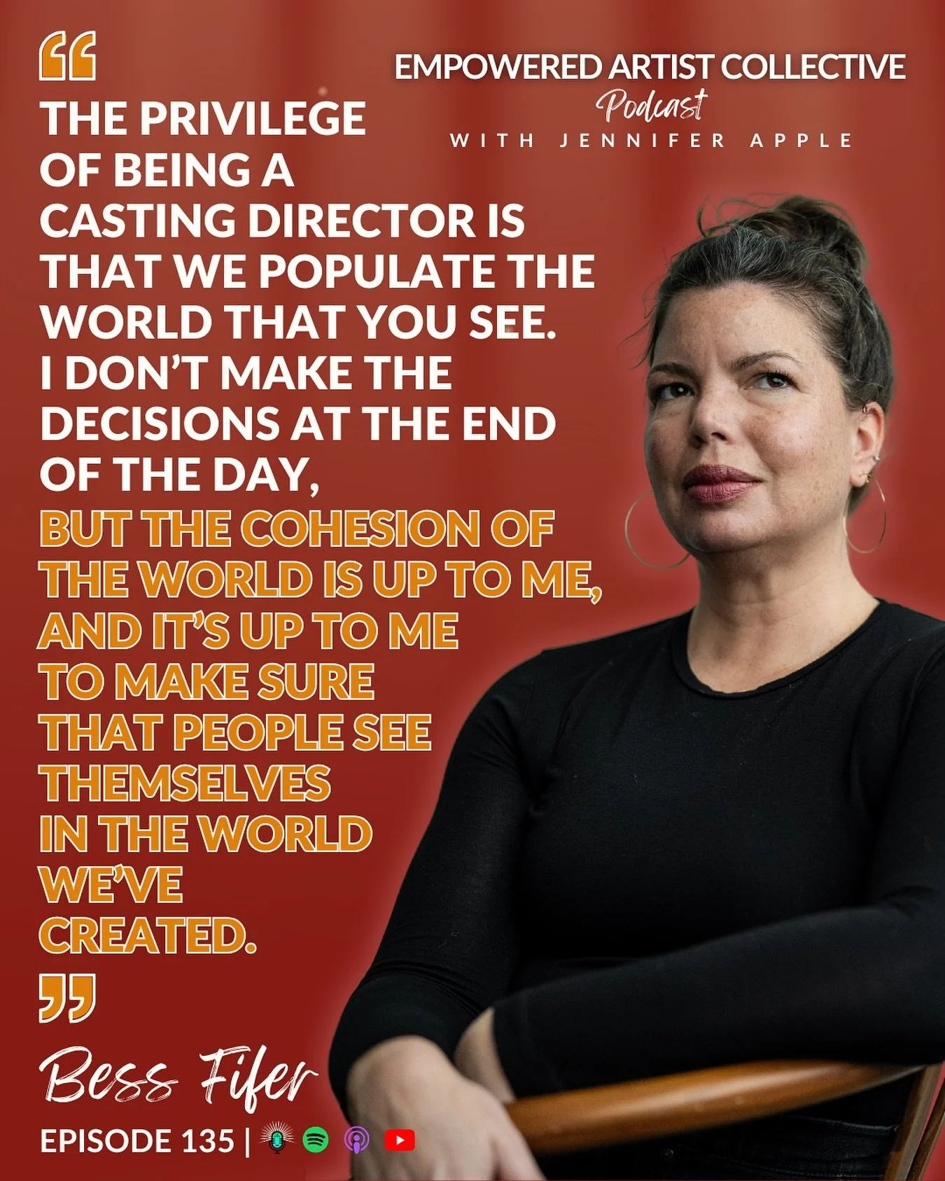 What&rsquo;s the secret to building longevity in casting while protecting your creative vision? 

In the final episode of Season 3, @jenniferapple_ sits down with Emmy-nominated independent casting director, @castingbybess to dig into the realities, 