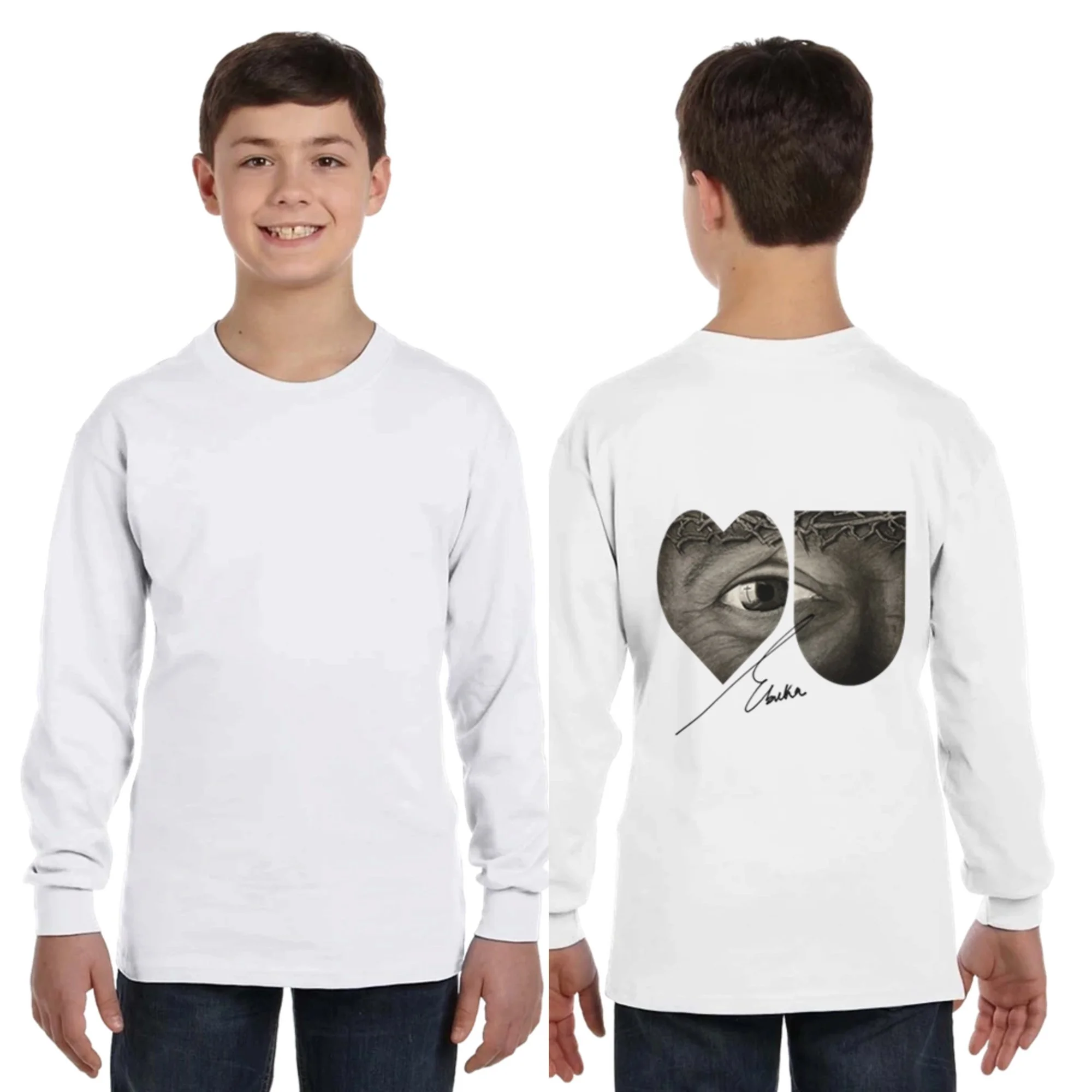 Heavy Cotton™ Youth Long-Sleeve T-Shirt - Style 2 - Boys (US & Brazil Only)