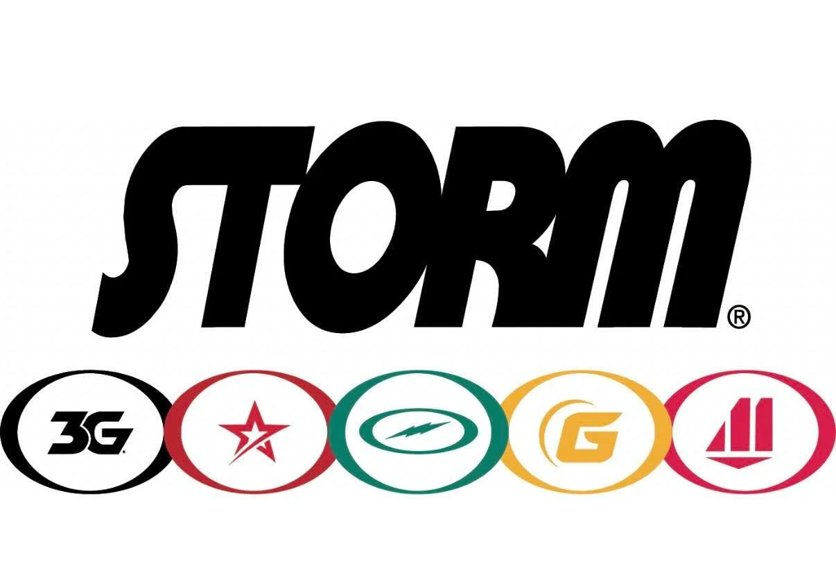 Logo for Storm with icons for 3G, Star, Lightning, G, and W symbols underneath.