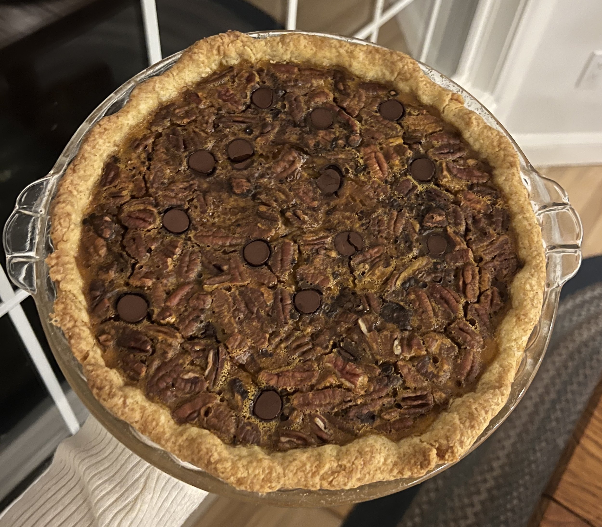 Chocolate Pecan Pumpkin Pie