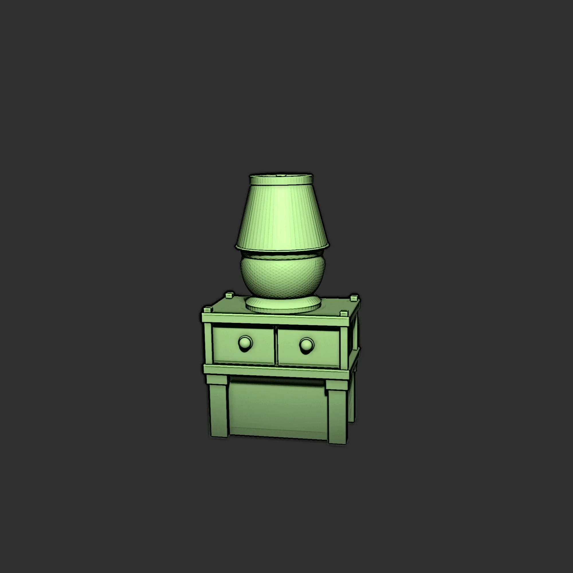 Lamp on Dresser