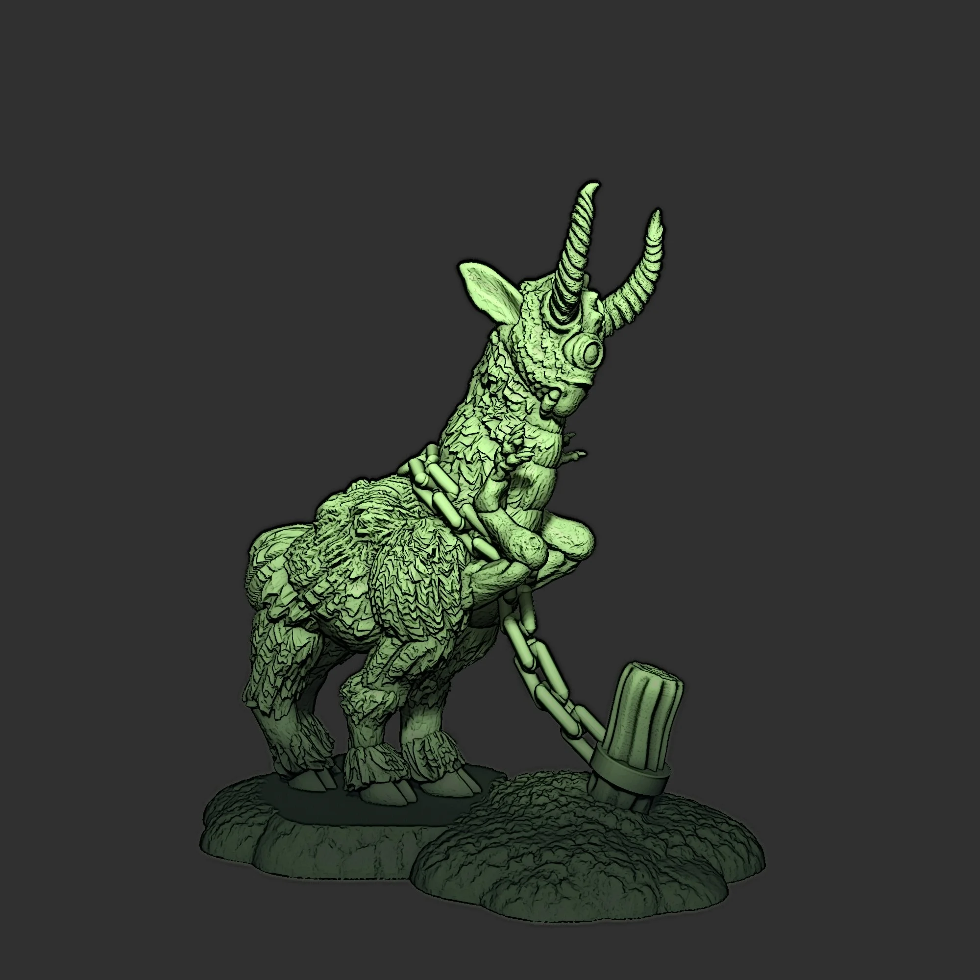 Tethered Locust Goat
