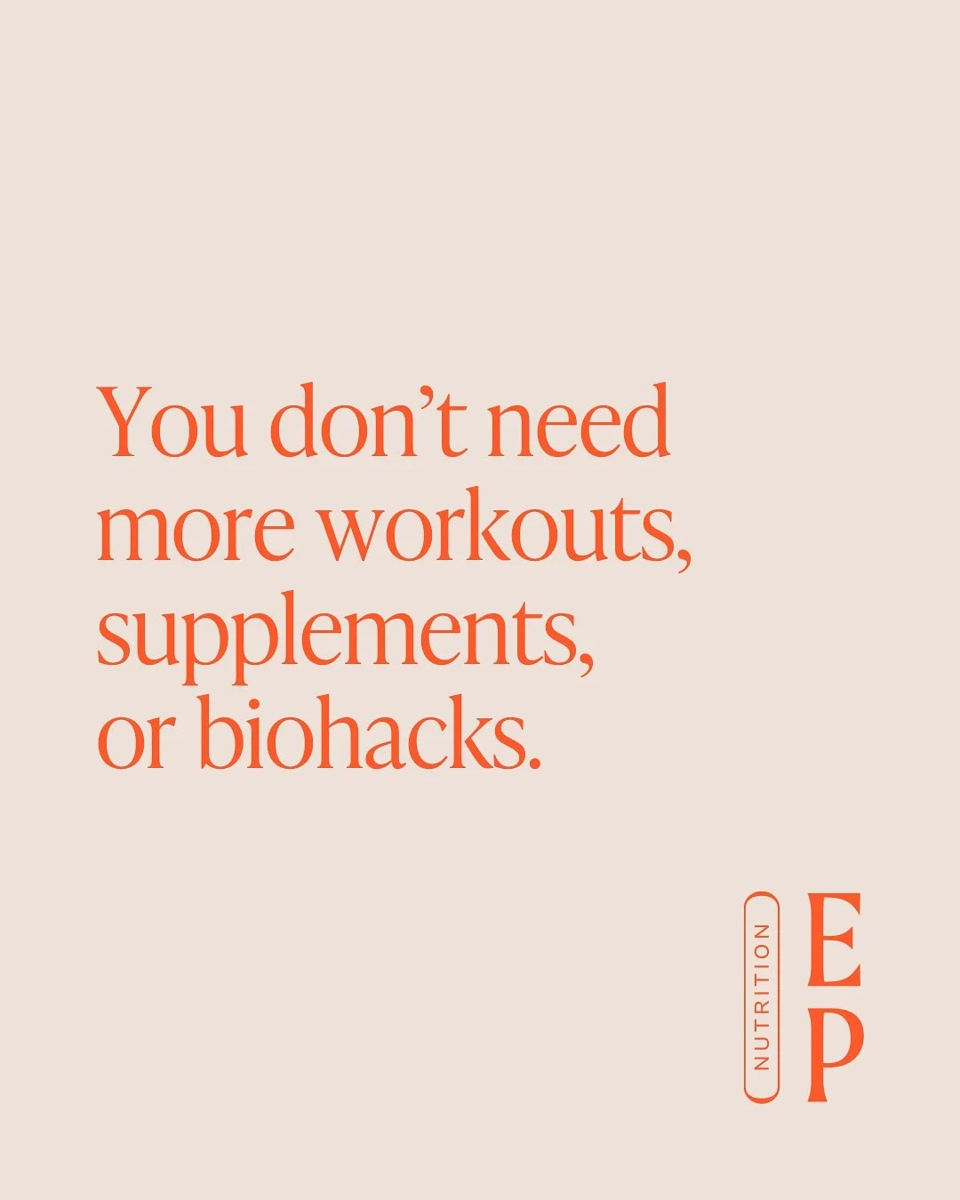 What you actually need is clarity ⬇️

Because the truth is, you can do all the things&mdash;but if you&rsquo;re working against your body&rsquo;s hormones and rhythms, you&rsquo;ll stay stuck.

✨ I see this every day:

❌Women eating &ldquo;healthy&rd