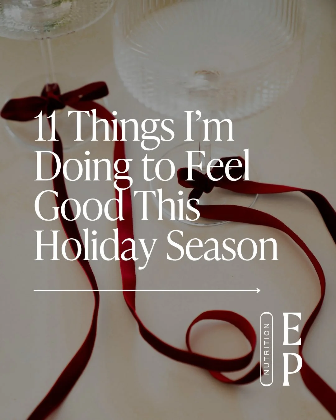 The holidays aren&rsquo;t the problem &mdash; it&rsquo;s the tiny daily choices that add up when life gets full.

This year I&rsquo;m focusing on what actually keeps my energy steady, my digestion calm, and my choices intentional&hellip; without rest