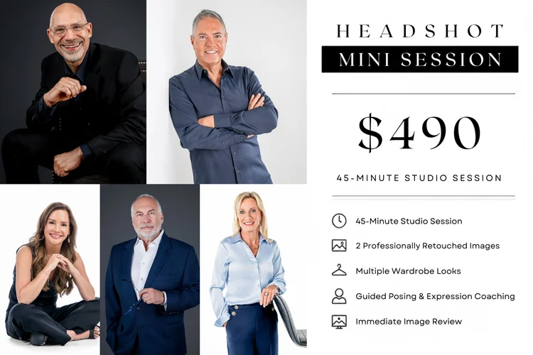 Headshot Mini Session special from Bill Barbosa Signature Photography