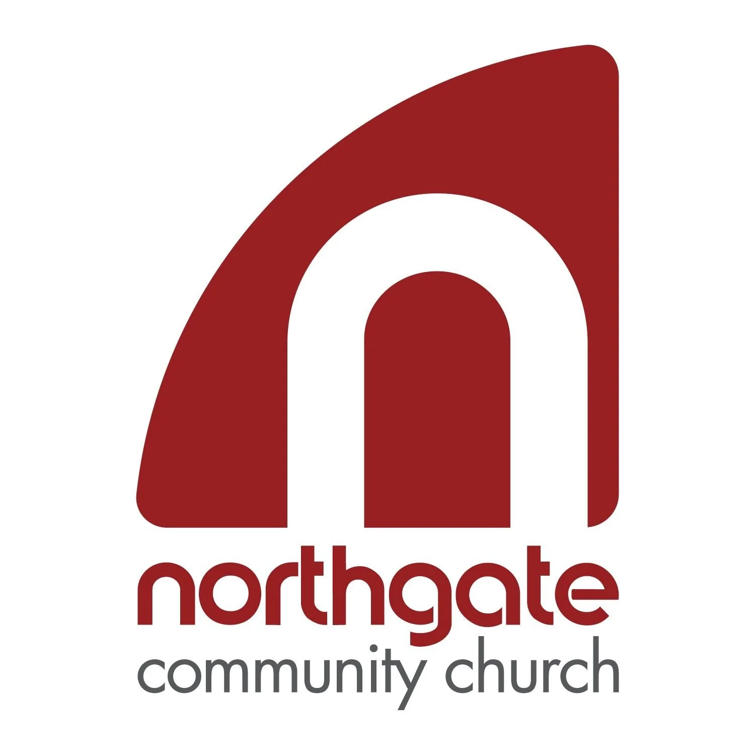 Logo for Northgate Community Church with a stylized 'n' in red and white above the text.