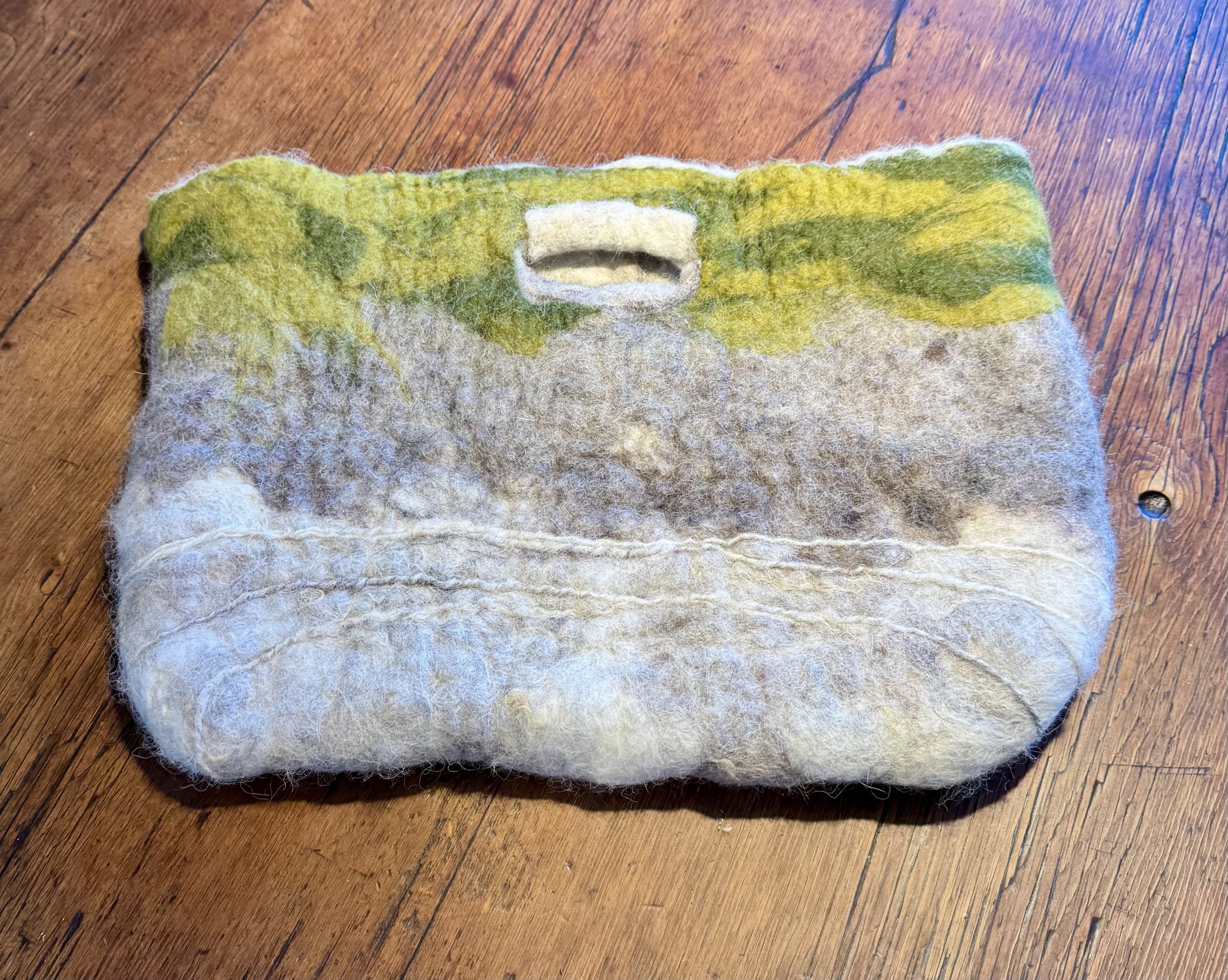 Primitive Green & Grey Clutch