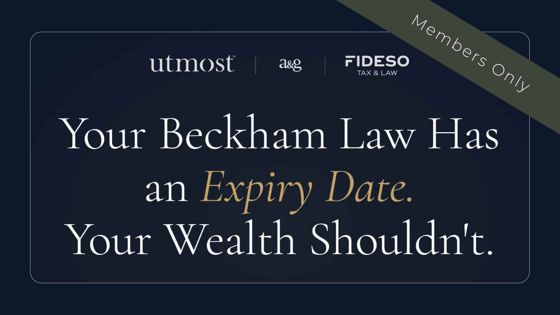 Wealth Beyond Beckham