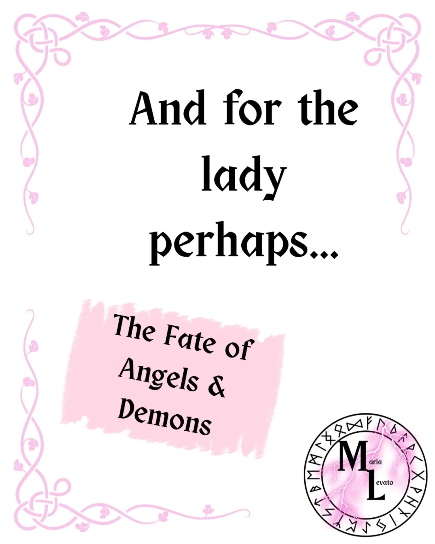 And for the lady...

The Fate of Angels and Demons, of course. 

Coming April 1, 2026.

#booksta #books #kinkybooks #psychommc #specialeditionbooks