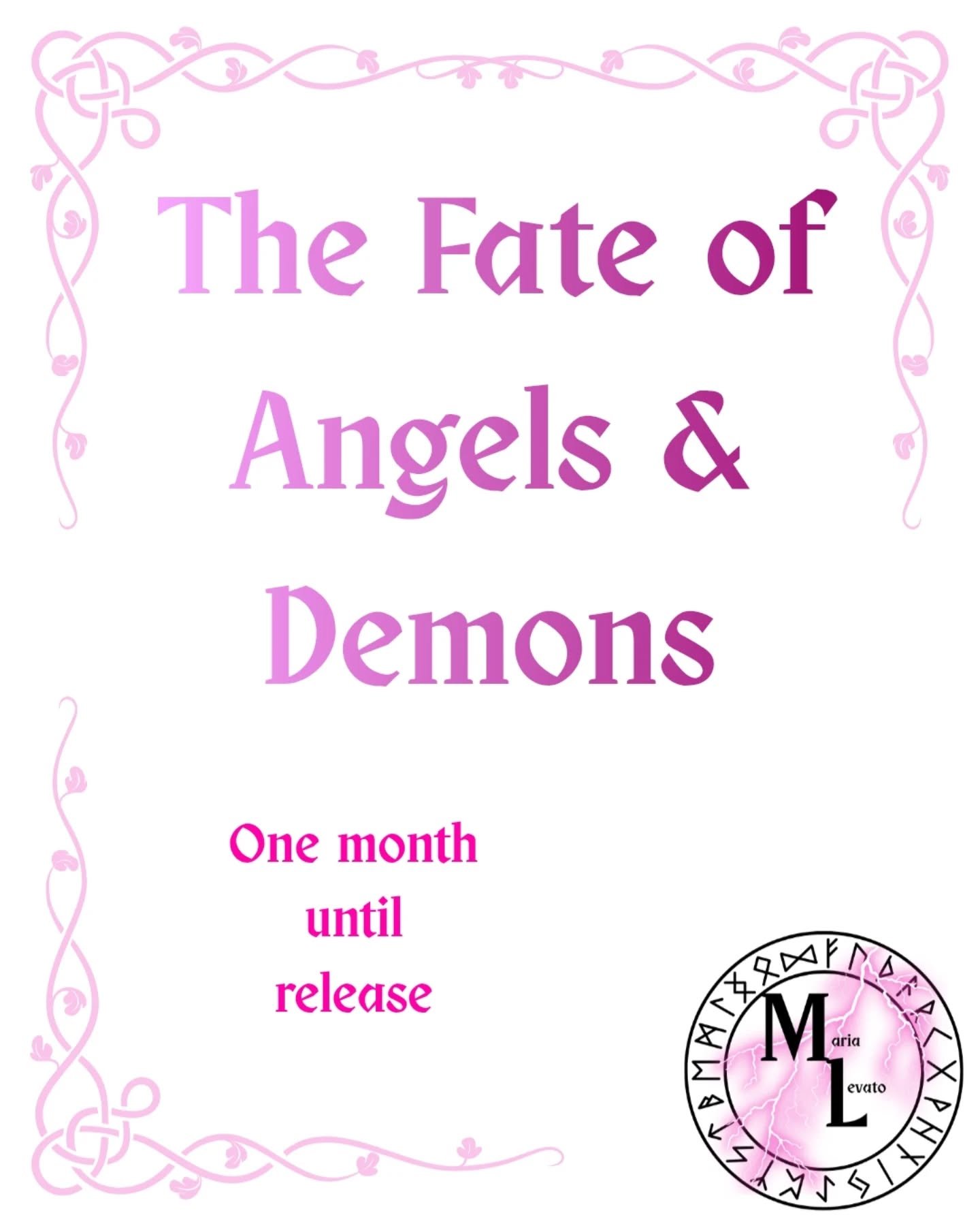One month left!!!! The Fate of Angels and Demons comes out on April 1st!

Pre-order your copy today.
Paperback &amp; Ebook: linktr.ee/marialevato
Special Edition: www.marialevato.com/store

#newbooks #preorderbooks
#indiebooks
#romantasybooks #spicyb