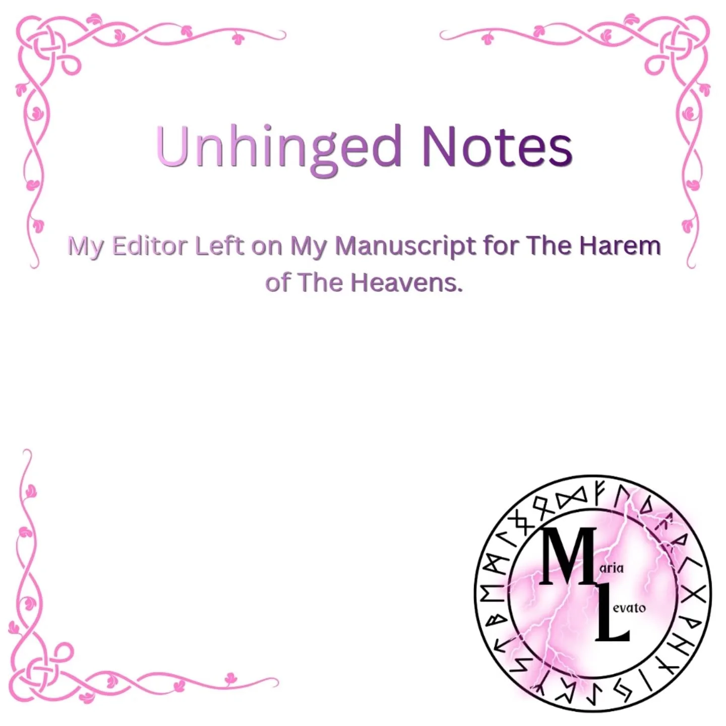 Unhinged notes my editor left on my manuscript for The Harem of the Heavens...

Editor: @robynws_

#Bookstagram #bookcommunity #mythologicalretelling #writingcommunity #bookishpage