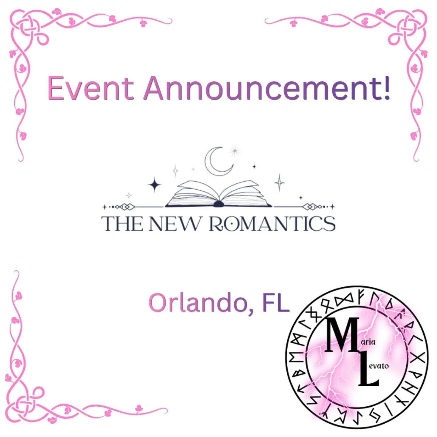 Event Announcement!

Join me at The New Romantics Bookstore in Orlando, FL on August 29, 2026 from 12-2 PM! I'll be there signing copies of The Fate of Angels and Demons, my dark romantasy novel about a priestess who falls in love with the demon king