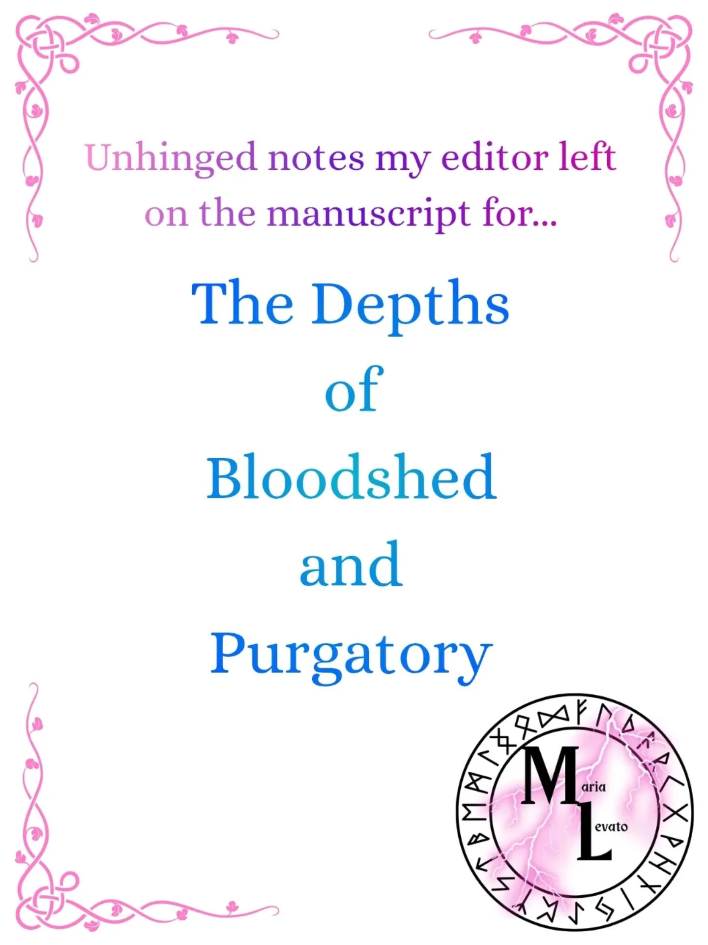 Unhinged notes my editor left on my manuscript for The Depths of Bloodshed and Purgatory.

#bookstagram #romantasy #writingcommunity #readingcommunity #bookcommunity