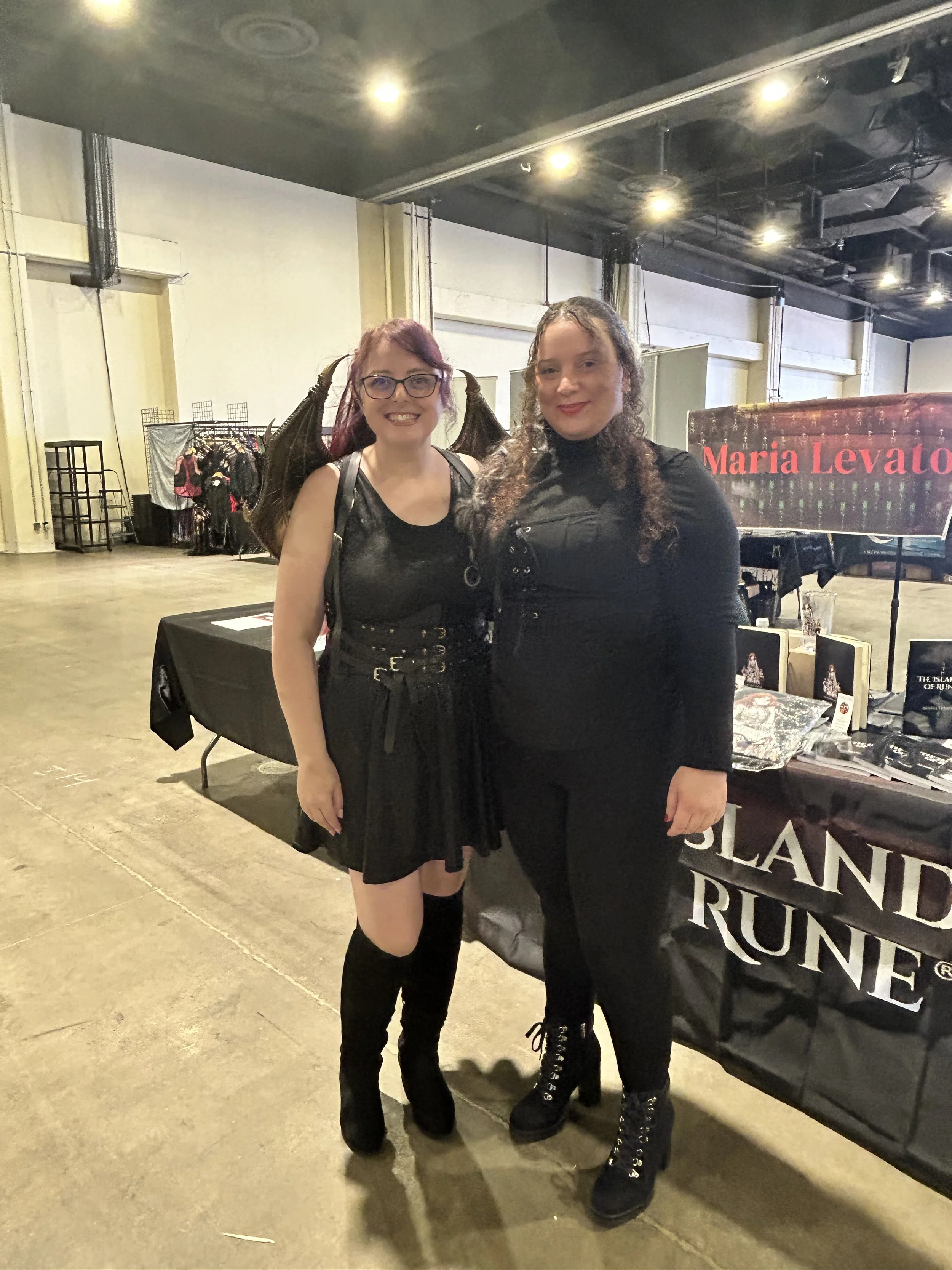 Author Maria Levato with another author, Geneva Monroe