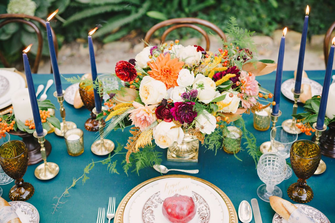 Jewel tone color palette wedding 60 photos - Vianawedding.com