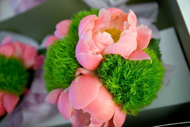 3-Chicago-History-Museum-Wedding-Dennis-Lee-Photo-Sweetchic-Events-green-trick-coral-charm-peony-bridesmaid-bouquet.jpg