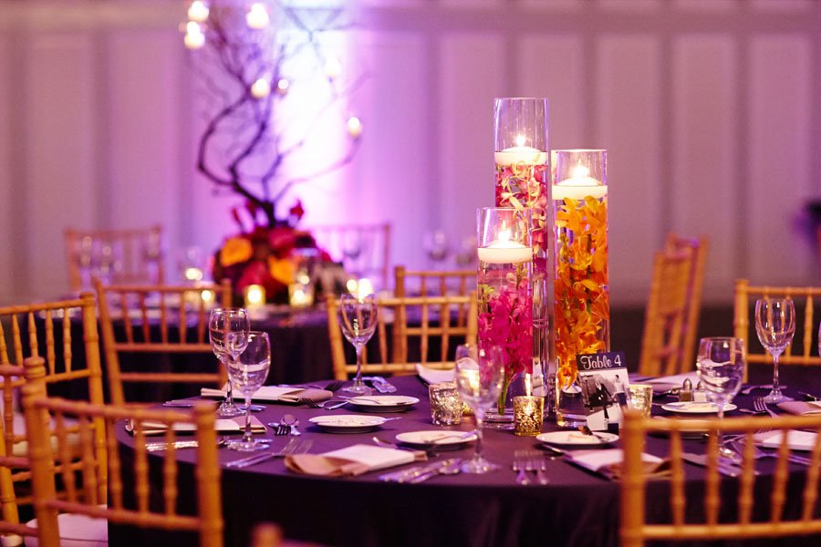 32.-Wedding.-Dennis-Lee-Photography.-Sweetchic-Events.-Vale-of-Enna.-Submerged-orange-calla-lillies-purple-and-fuschia-orchid-centerpiece..jpg