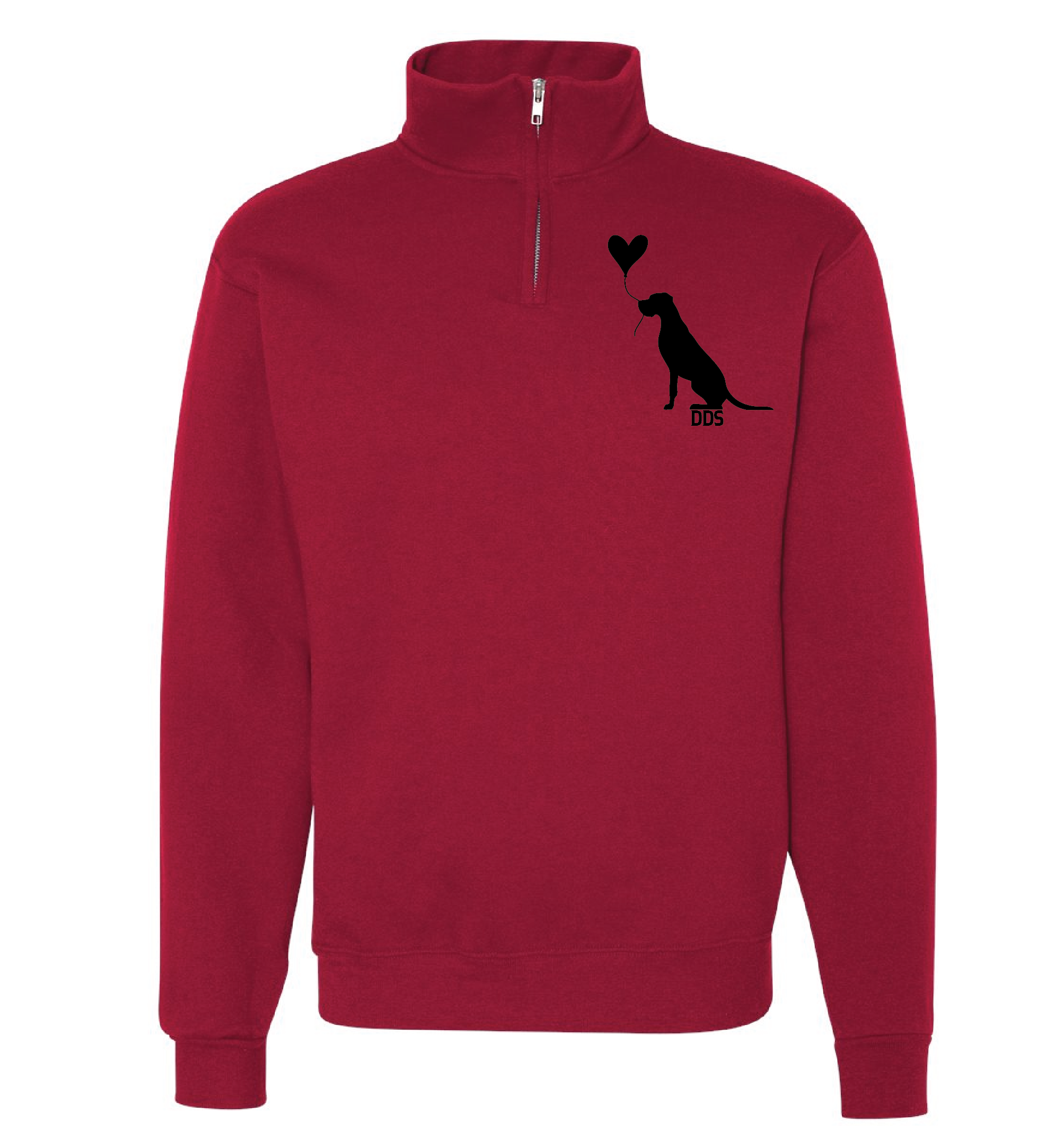DDS Heart Balloon 3/4 Zip in Red (995m)