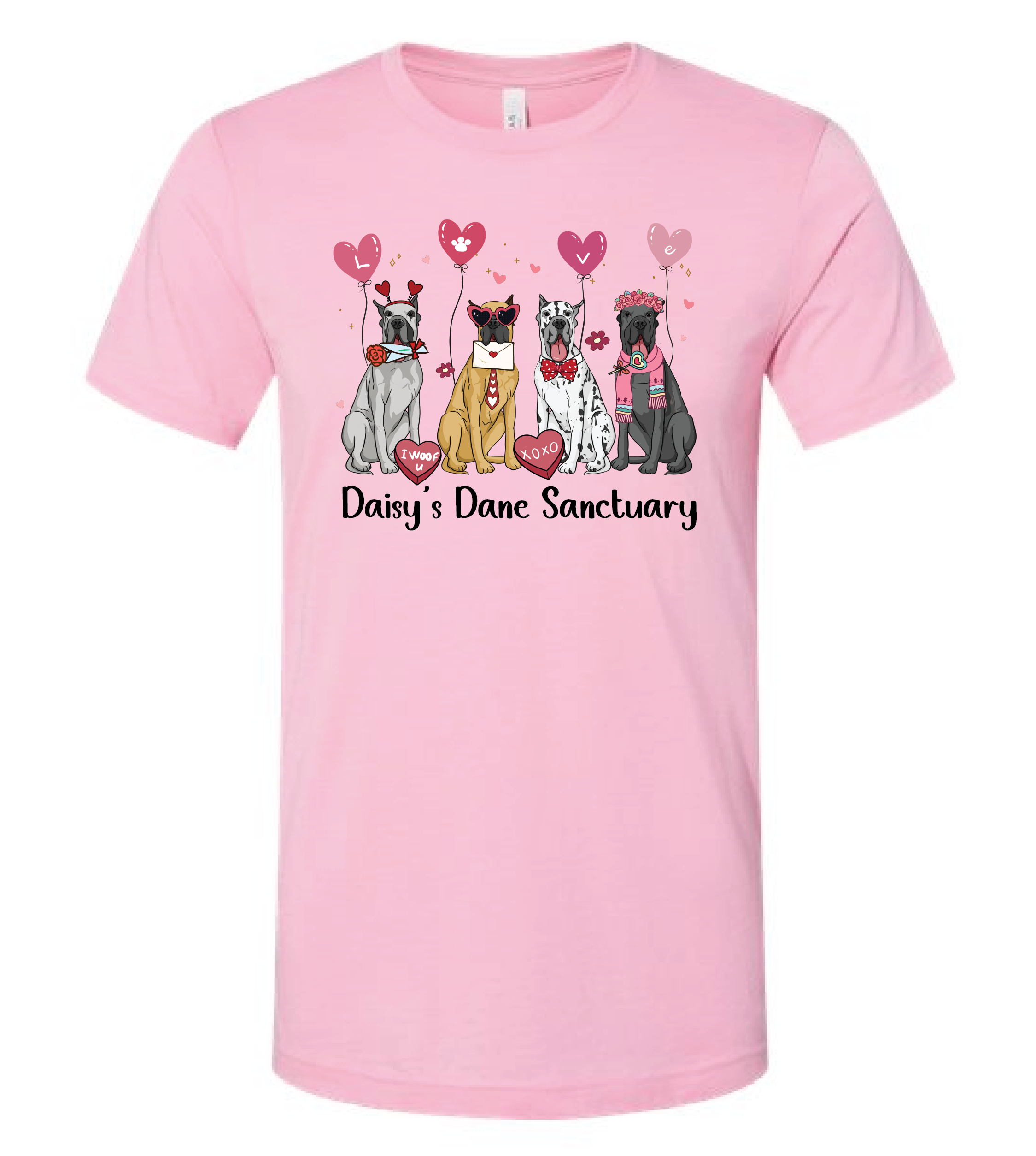 DDS 4 Dogs Pink Tee (3001)