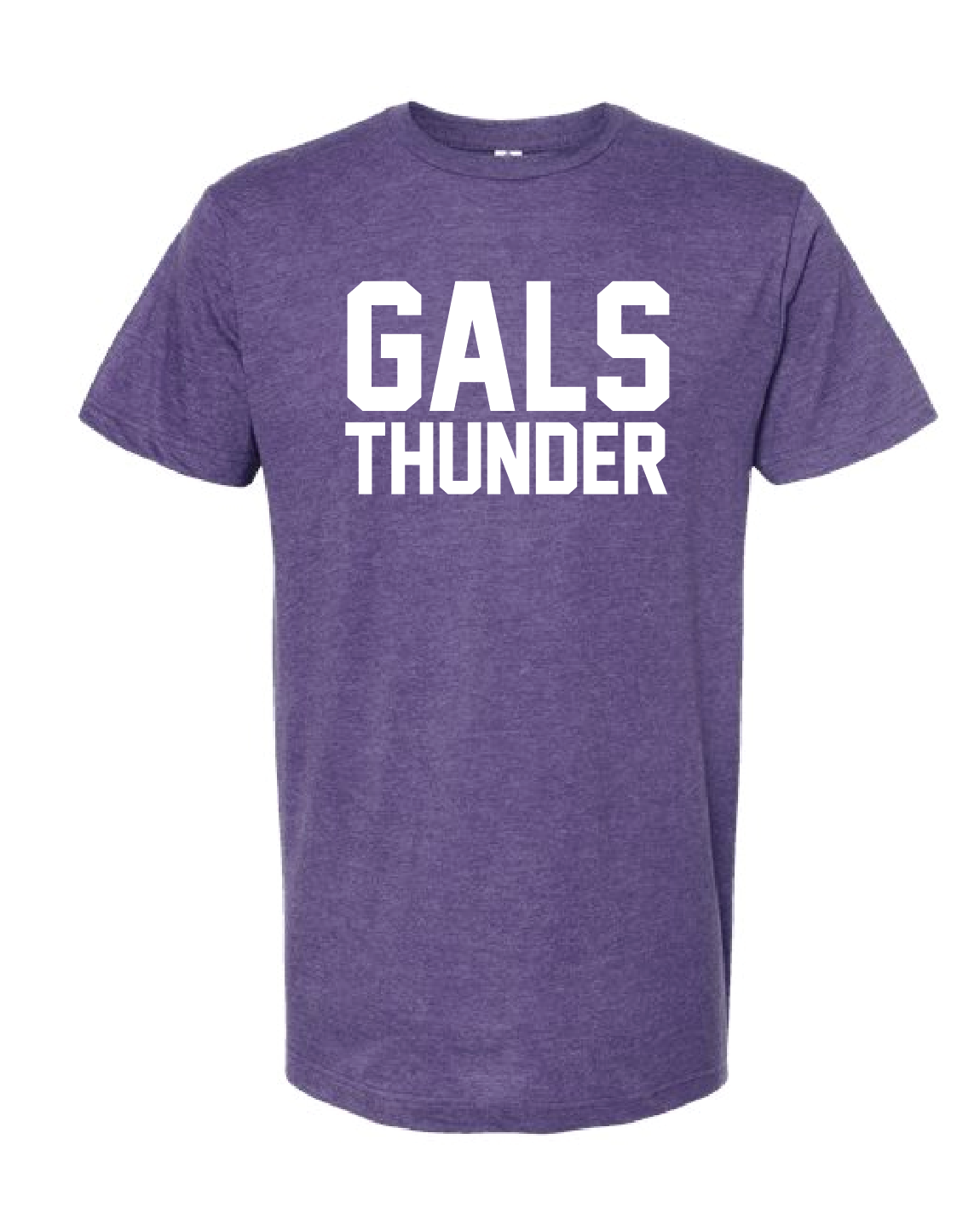 Gals athletics in heather purple or black