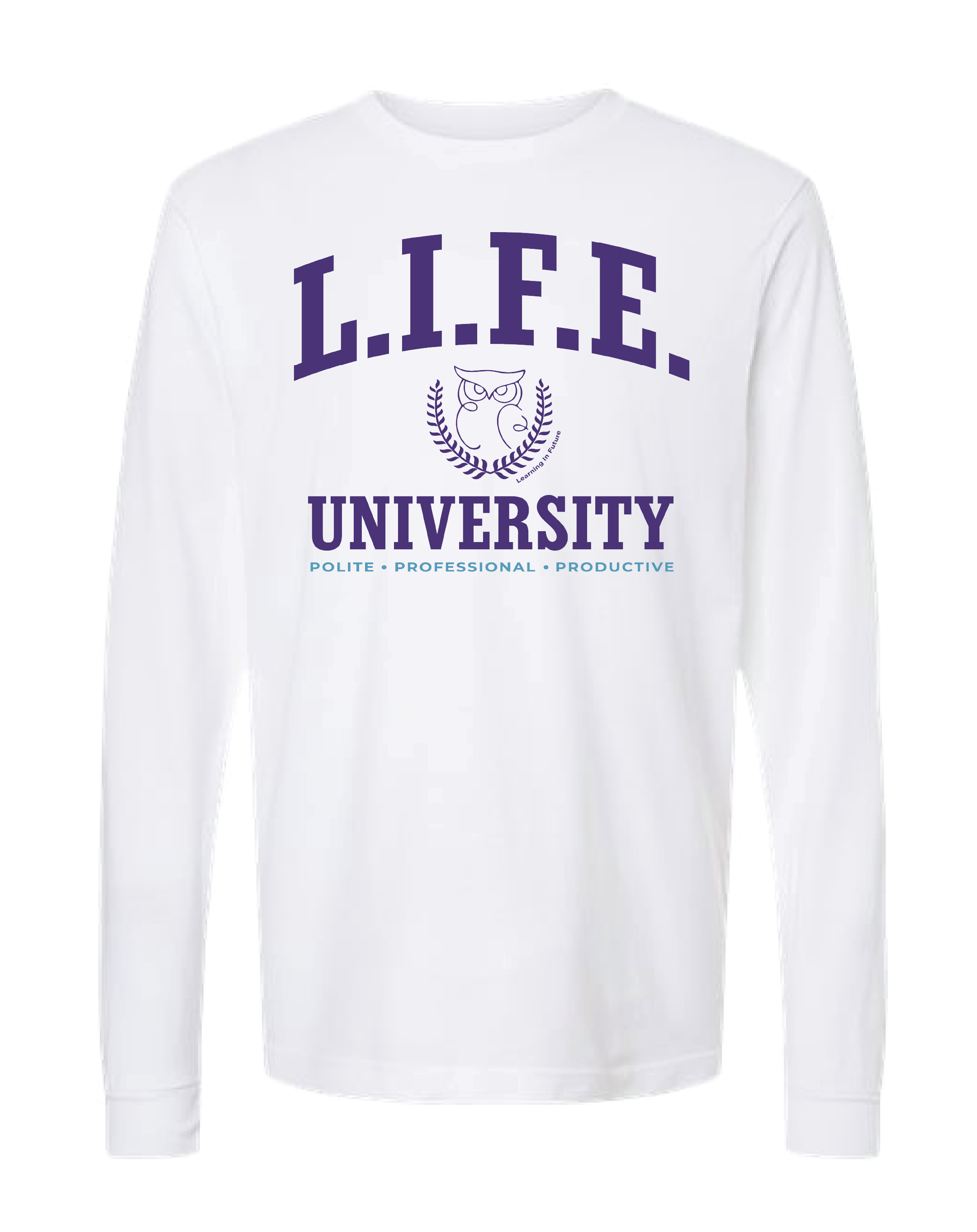 Life University White Long Sleeve Tee (202LS)