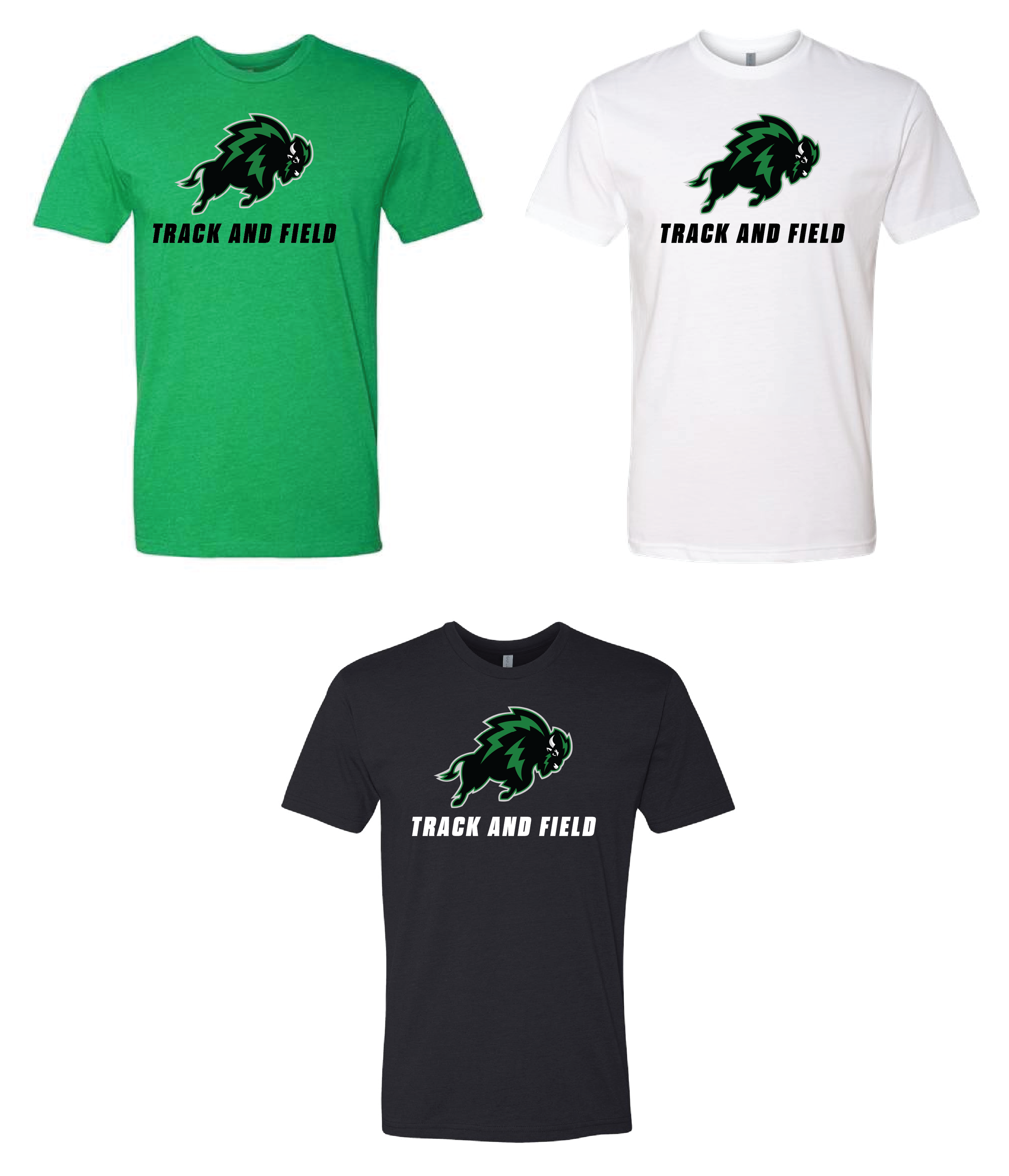 Bison Track and Field Unisex Tee (6210)