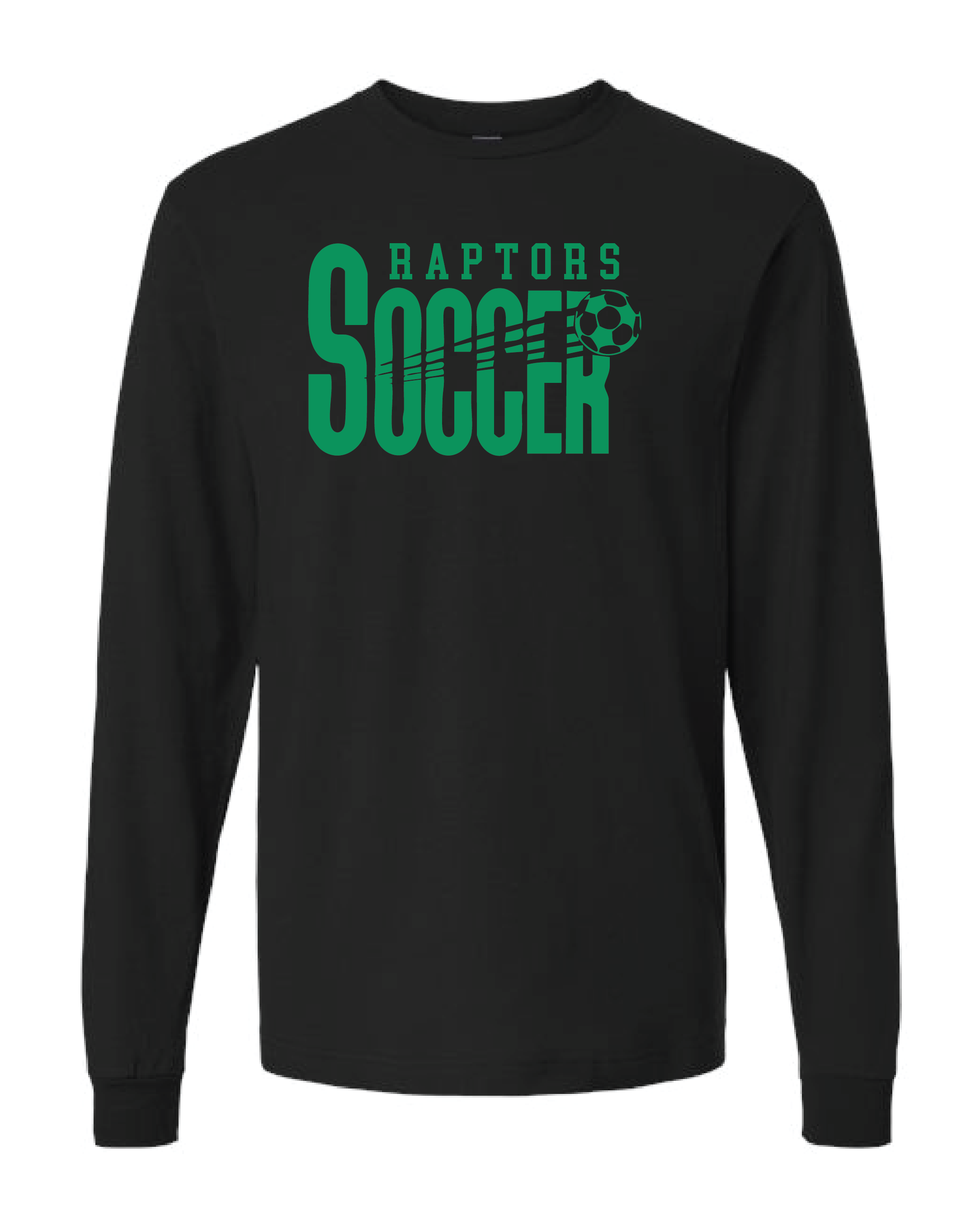 Raptors Black Long Sleeve Tee(202)