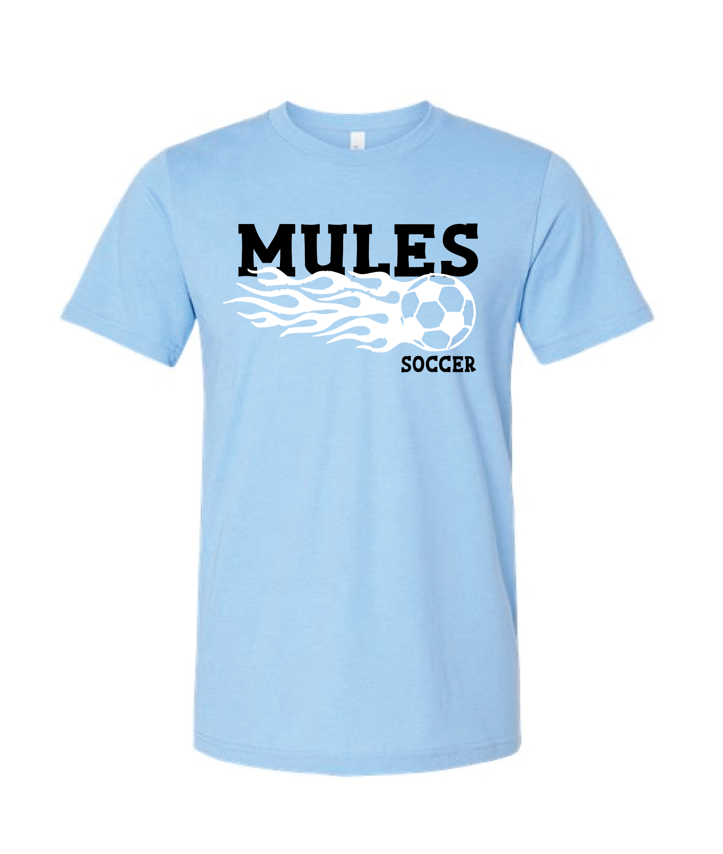 Mules Soccer in Blue  (3001)