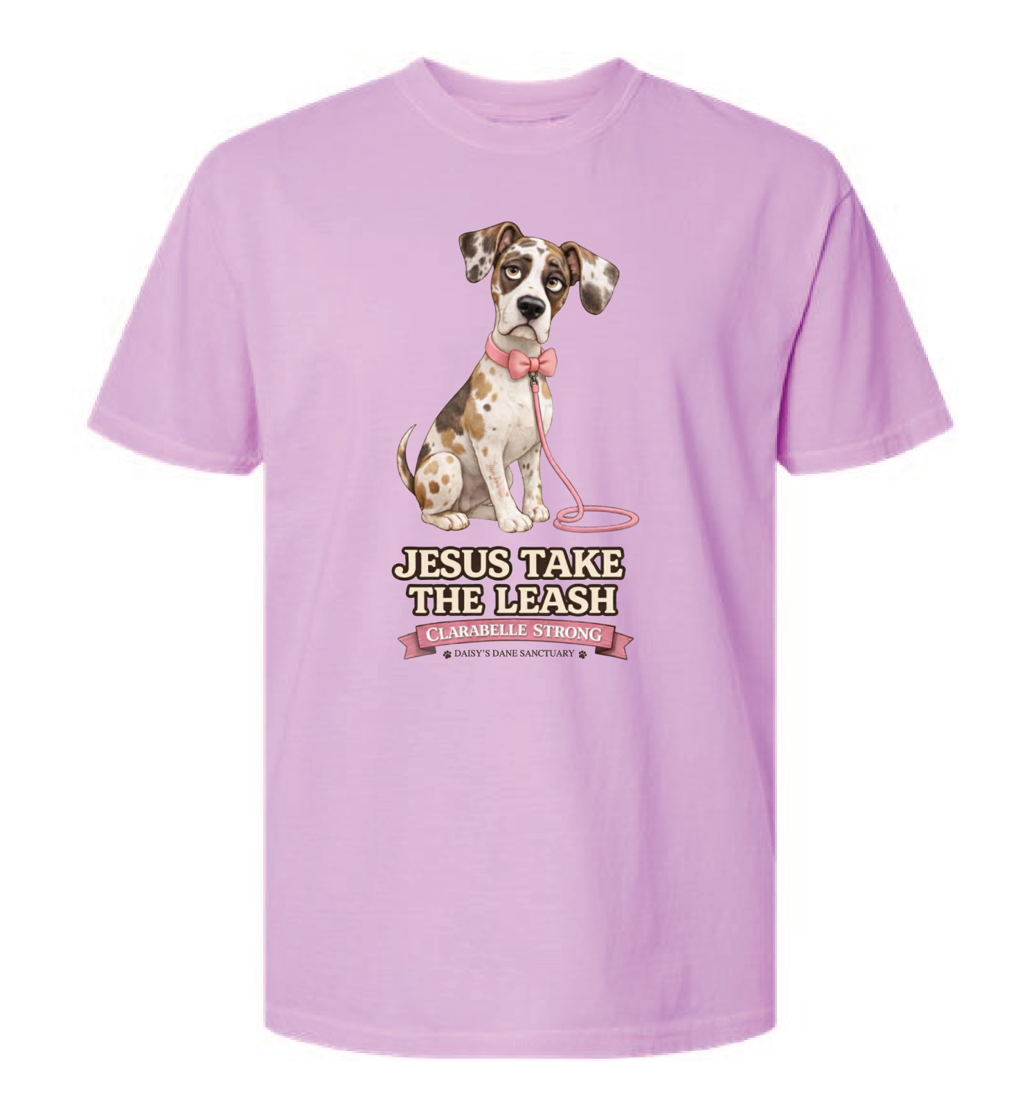 Jesus Take the Leash Purple Tee (1717)