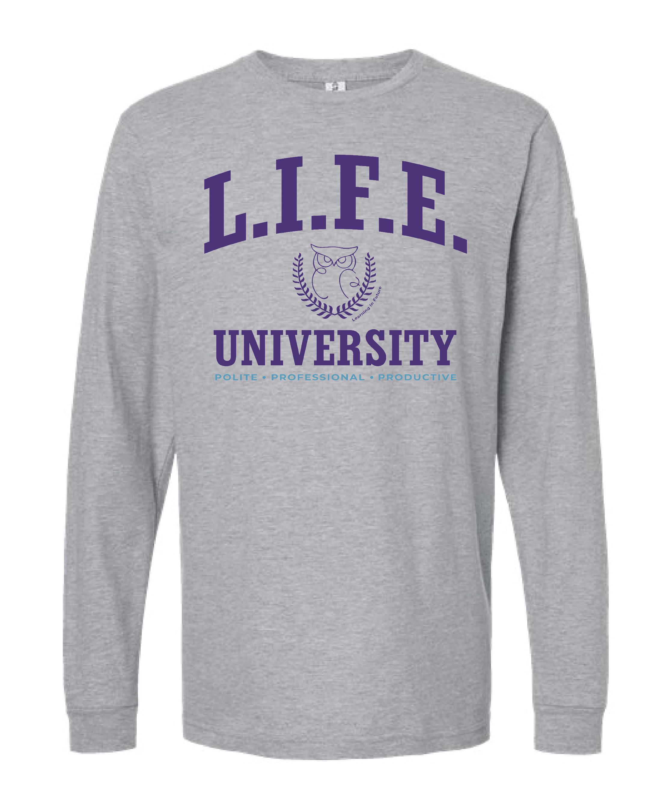 Life University Gray Long Sleeve Tee (202LS)