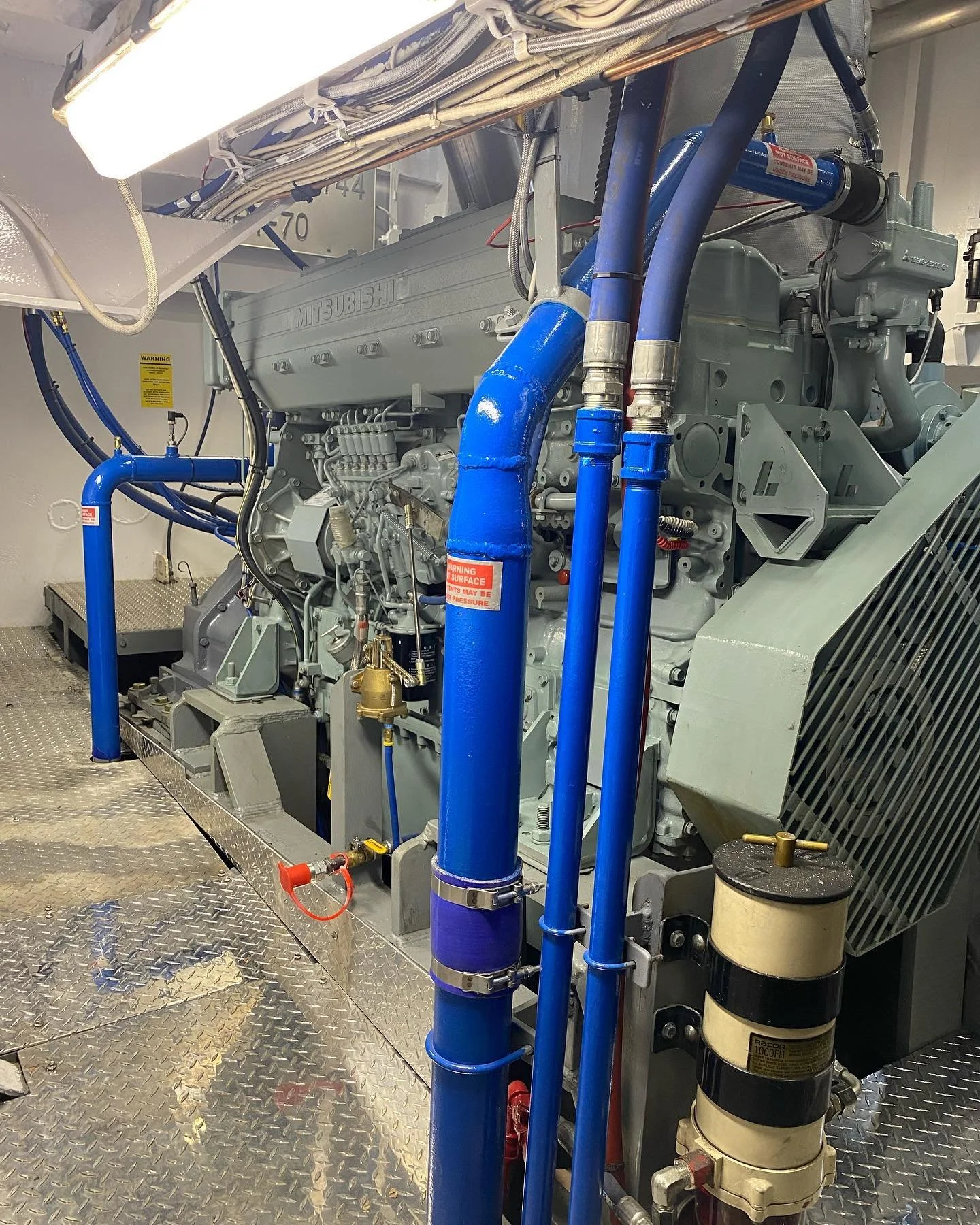 Businelle Towing, Tugboat Engine, Engine Room, Maintenance