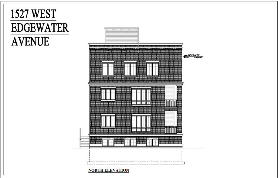 1527 w edgewater architectural drawing