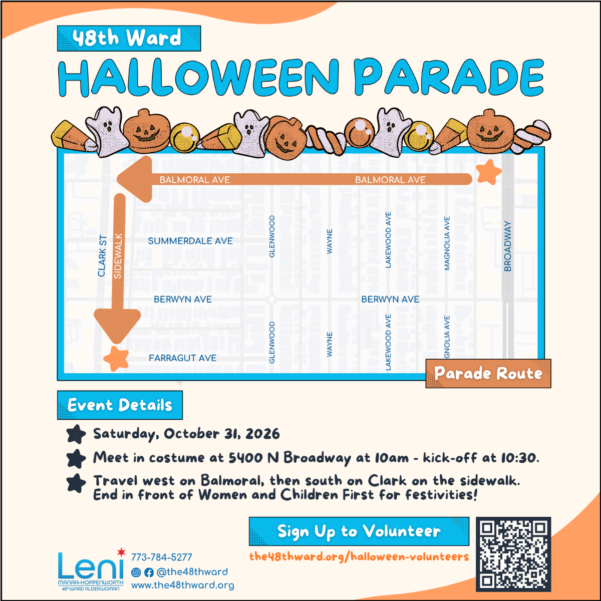 halloween parade map