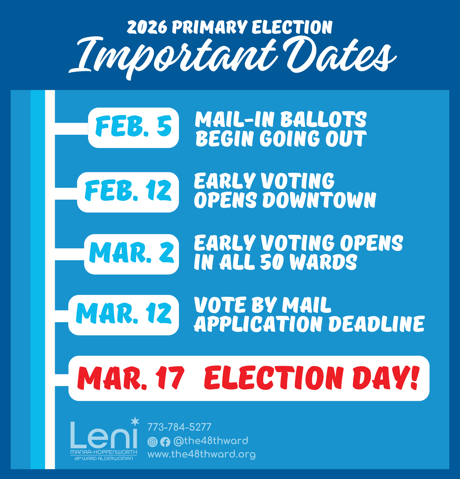 Important 2026 primary election dates