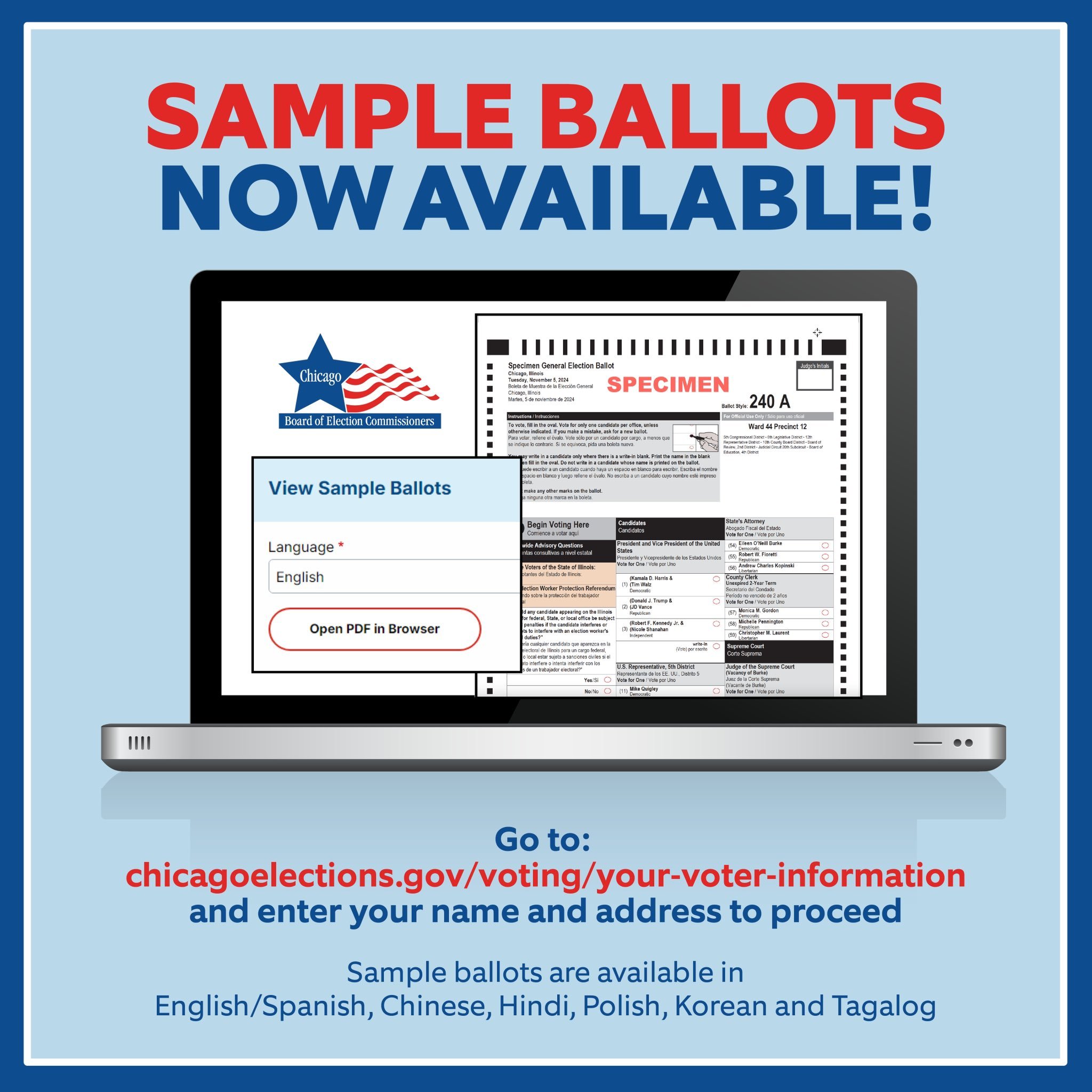 Voting Information for the Nov 2024 Election