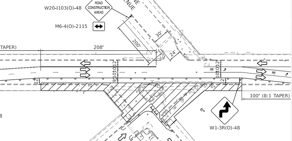 pedestrian hybrid beacon traffic maintenance plan