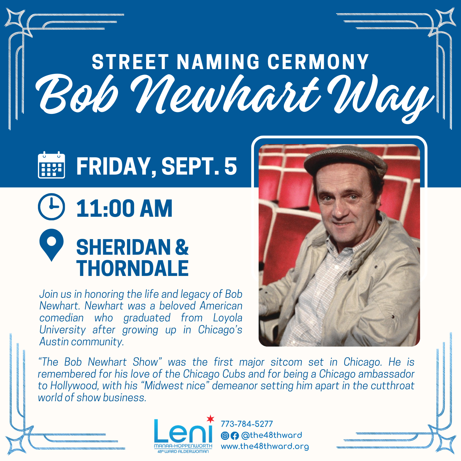 Bob Newhart Way - Honorary Street Naming Ceremony