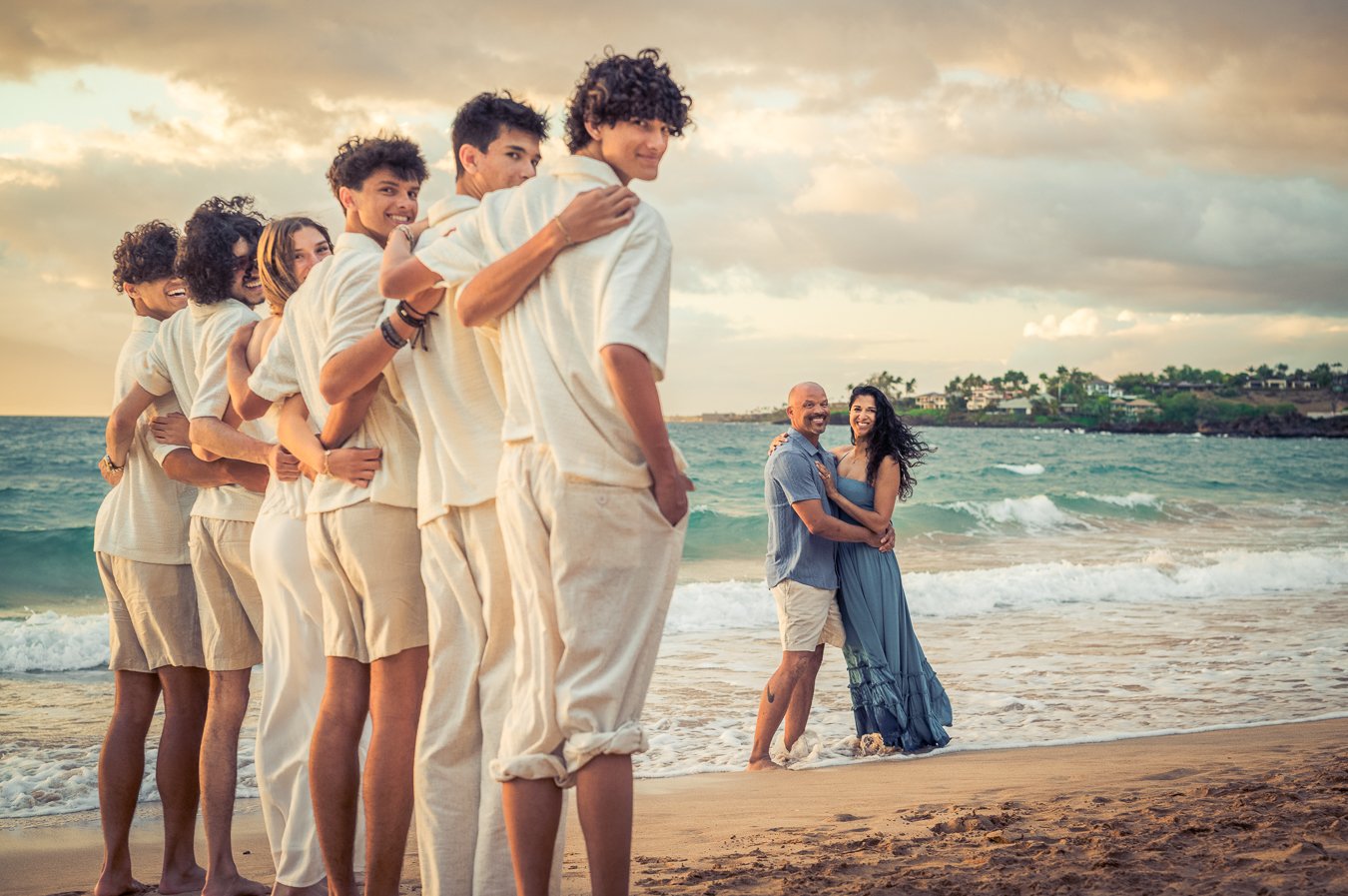 She said yes 💍✨
Surrounded by the golden Maui sunset, gentle waves, and the kids who mean the most &mdash; this engagement wasn&rsquo;t just about two hearts joining, but two families becoming one 🤍🌴

Here&rsquo;s to new beginnings, endless love, 