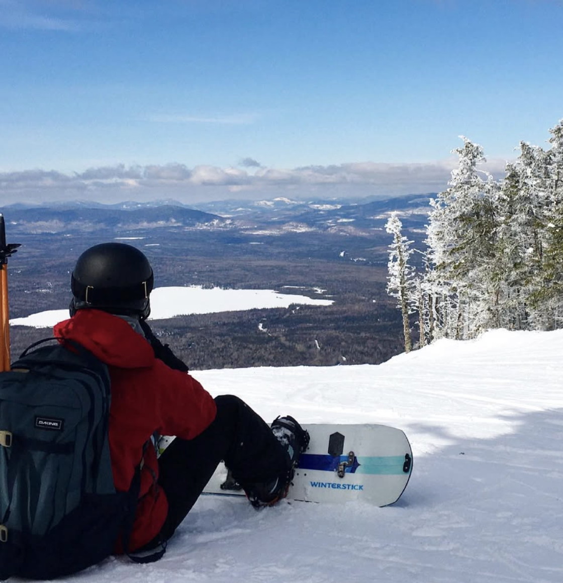 Splitboarding at Saddleback Mountain