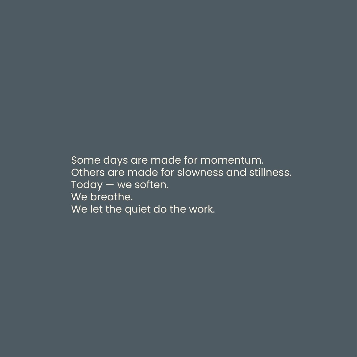 Some days are made for momentum.
Others are made for mist, slowness, and stillness.
Today &mdash; we soften.
We breathe.
We let the quiet do the work.

#YOHOLIFE #StillnessAsRitual #LiveSoftly #modernwellness