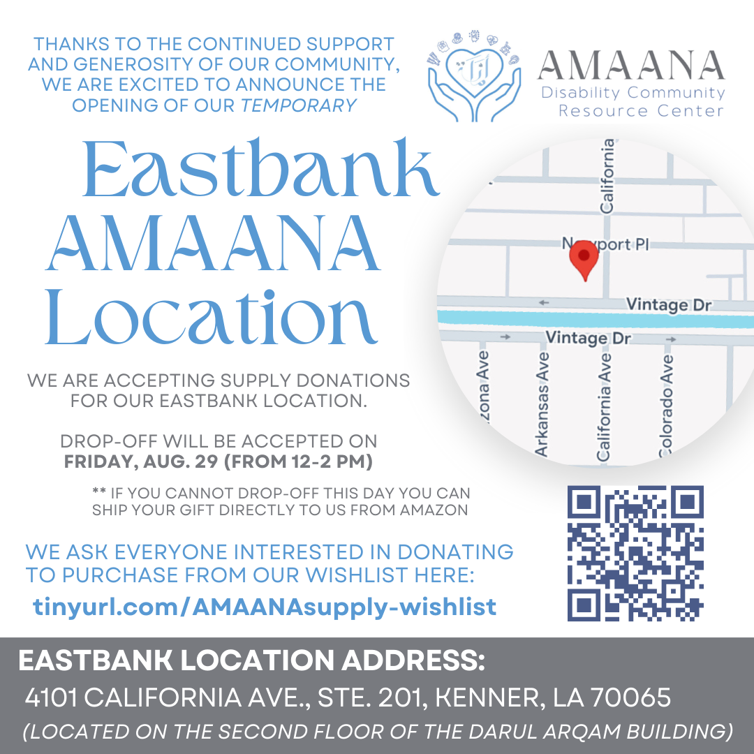 AMAANA Eastbank Location Wishlist Drop-off