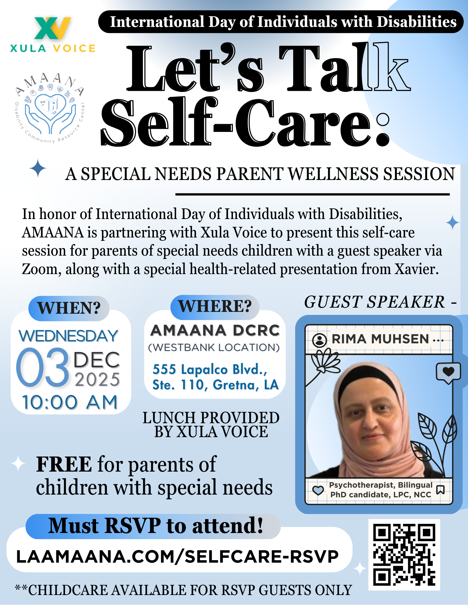 Let's Talk Self-Care: A Special Needs Parent Wellness Session