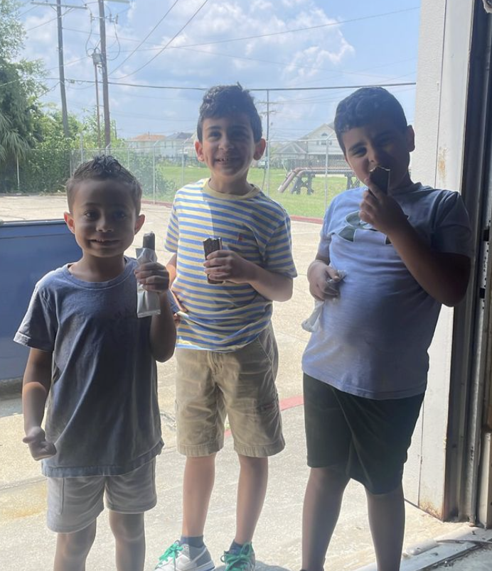 Children participating in  sensory-friendly AMAANA event